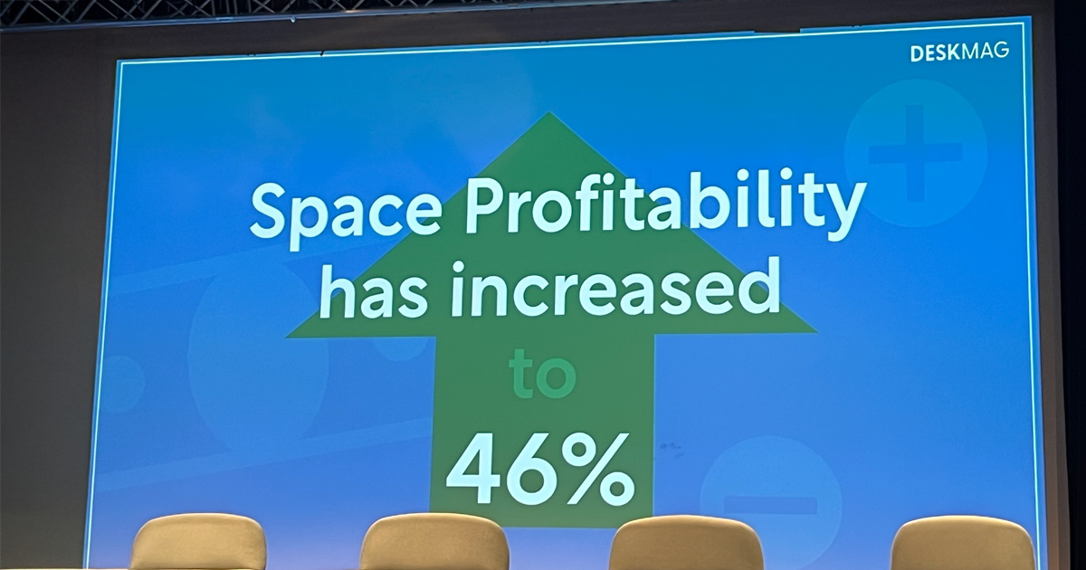 Graphic showing trends in the coworkihg industy in 2024