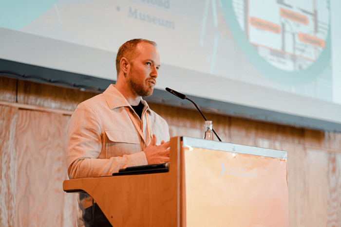 Serge Reger from Coworking Space Merzig at #zukunftcoworking2025.