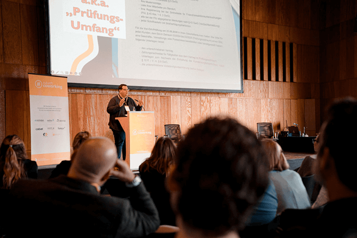 Andreas Christ from H39 at #zukunftcoworking2025.