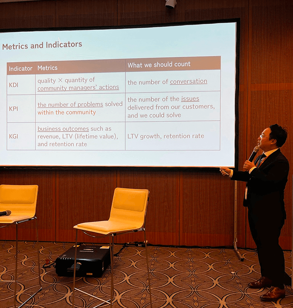 Yuta Aoki of Japan Coworking Space and Community Manager Organization (JCCO).