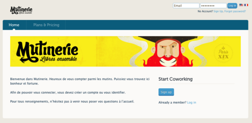 Mutinerie home page