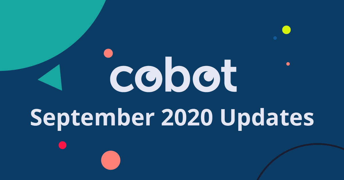 September 2020 Cobot Updates