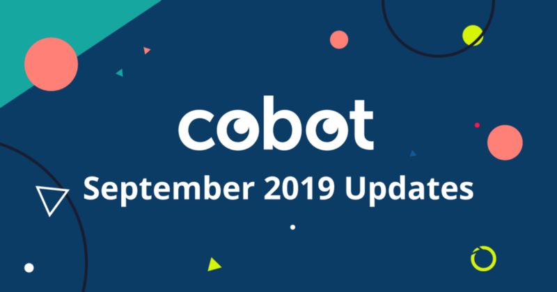 September 2019 Cobot Updates